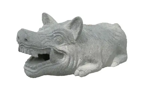 Product image of the product “balinese pig as water game made of riverstone. ”